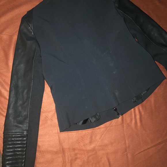 BCBG Ladies Jacket with leather accents - Picture 8 of 14